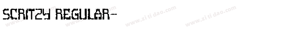Scritzy Regular字体转换
